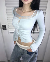ボッチレイヤードトップ (2 color)