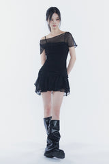 メリーシフォンドレス black
