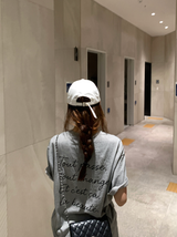 リア メール レタリング ショート スリーブ Tシャツ / 3カラー