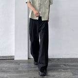 Relaxed Pleat Wide Trousers