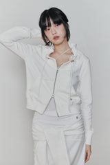 タイドロングスカート white