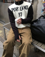 No.1577 PLハーフジップfhニット