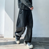 Knee-Pleat Pocket Wide Pants