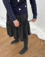 Wavy Shirring Skirt (2colors)