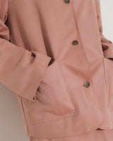 FAUX SUEDE STUDS JACKET [PINK]