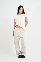 Bico Shirring Unbalance Top