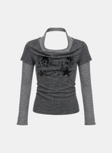 Roxy Layered Halter Graphic Tee