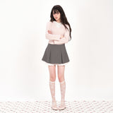 PETITE LAYERED WINTER BLOUSE - PINK