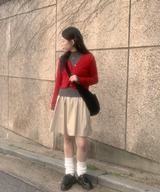 ドットウェーブタートルネックTシャツ