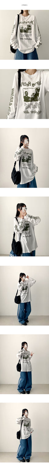 リンゲストリート ヴィンテージ ルーズフィット ロングスリーブTシャツ