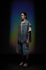 Denim Zip Vest
