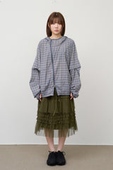 (W) Ink Frill Skirt