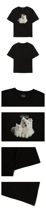 キャット&ドッグフレンドTシャツ