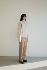 Wool zipup jumper, Cream