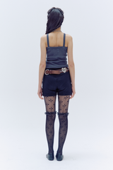 PIECERED SLEEVELESS TEE