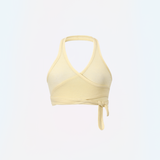 Halter Neck Sleeveless Shirt (YELLOW)