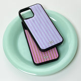 Stripe Epoxy Bumper Case (Purple)