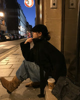 [ORIGINAL] センターウエストタイウールショートコート