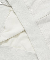 Women’s Oversized Clover Heart Raglan Hooded Zip-Up Oatmeal