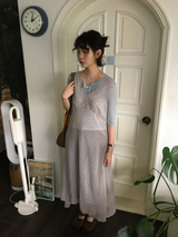YWD チェックシフォンドレス (2color)