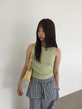 クルーネックニットナシ (4color)