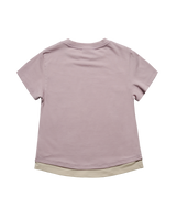 26SSウーマンポイントラベルレイヤードショートスリーブTシャツ