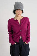 Ciel round button-up cardigan