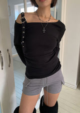 ベルトショルダーアンバルTシャツ