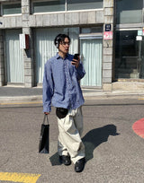 スモールチェックシャツ