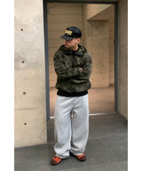 Camo Hood Zipper Jacket
