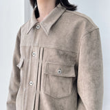 Double Pocket Metal Button  Jacket
