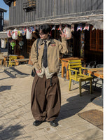 Woven Patch Pigment Work Jacket