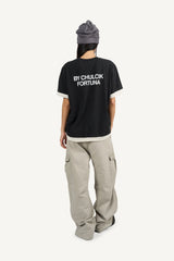 Iron rule layered vintage T-shirt