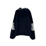 reverse elbow fleece zip-up