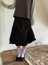Laris Banding See-Through Knee Socks