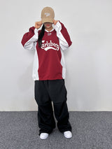 UNISEX ブロックコアVネックジャージスウェットシャツ – 2 COLOR