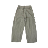 Belted dying cargo pants