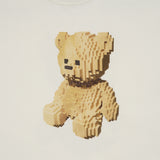 24FW BLOCK BEAR SHORT SLEEVE T-SHIRT CREAM