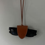 [Real Leather] ステッチクリップサングラスホルダー