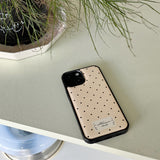 Dot epoxy bumper case (peach puff)