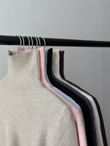Turtleneck ribbed knit