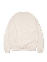 [起毛]UNISEX Flower Arch Line Shoulder Heavy Terry Sweatshirt Cream (FCE4TS652K)