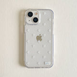 white flower jellhard phone case