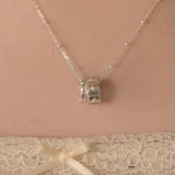Twin Halo Necklace