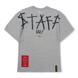 スタッフセミオーバーサイズTシャツ Black / Melange
