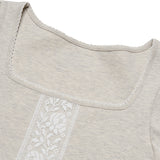 Lace Puff T-shirt (Grey)
