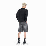 Men's Crop Long Sleeve T-Shirt Black