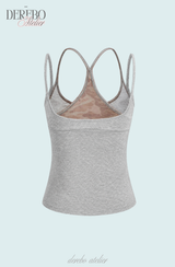 Lady Double Layered Sleeveless T-Shirt