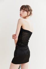 BELLA SCARF TOP black