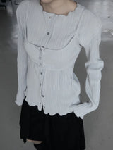 Nuad Pleated Bustier Blouse